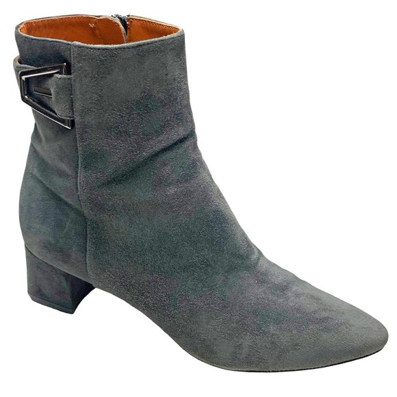 AQUATALIA by Marvin K.‎ Pina Gray Suede Zip Booties - Picture 1 of 9